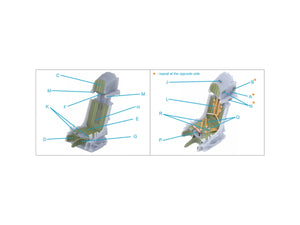 Quinta Studio QR+48069 K-36L (late) ejection seat (for Su-25/Su-25SM aircraft since 2008) (All kits) 1/48 – Bild 9