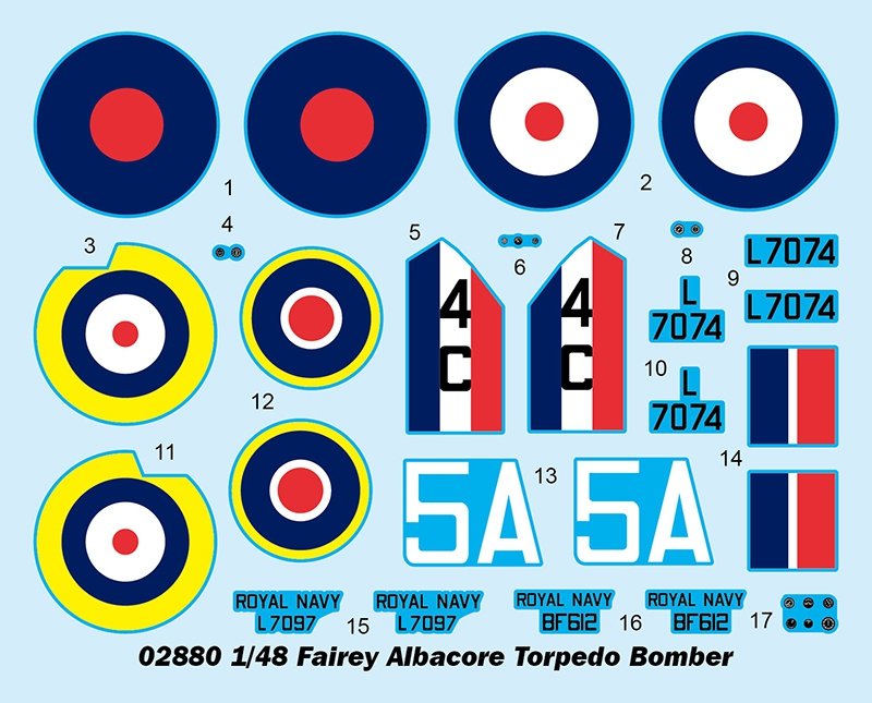 Trumpeter 02880 Fairey Albacore Torpedo Bomber 1/48 – Bild 5