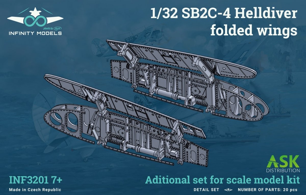 Infinity Models INF3201-07+ SB2C-4 Helldiver folded wings 1/32