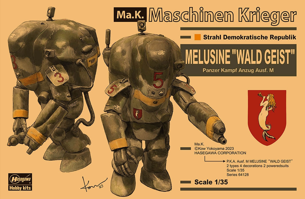 Hasegawa 64128 Melusine “Wald Geist” Panzer Kampf Anzug Ausf M 1/35