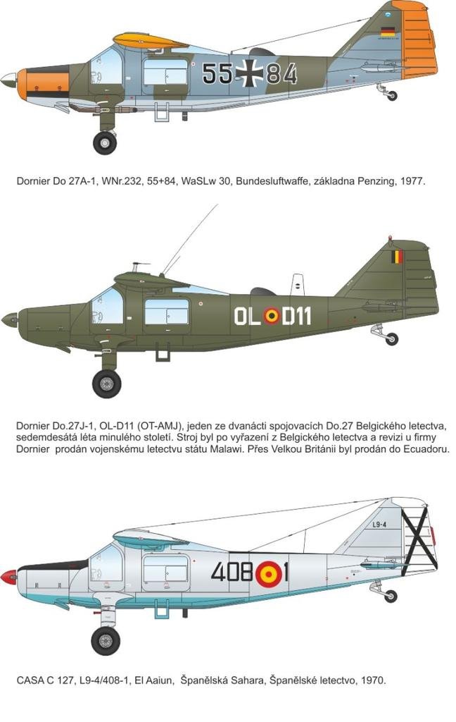 Special Hobby 72327 Dornier Do 27 German, Spanish and Belgian Service 1/72 – imagen 2