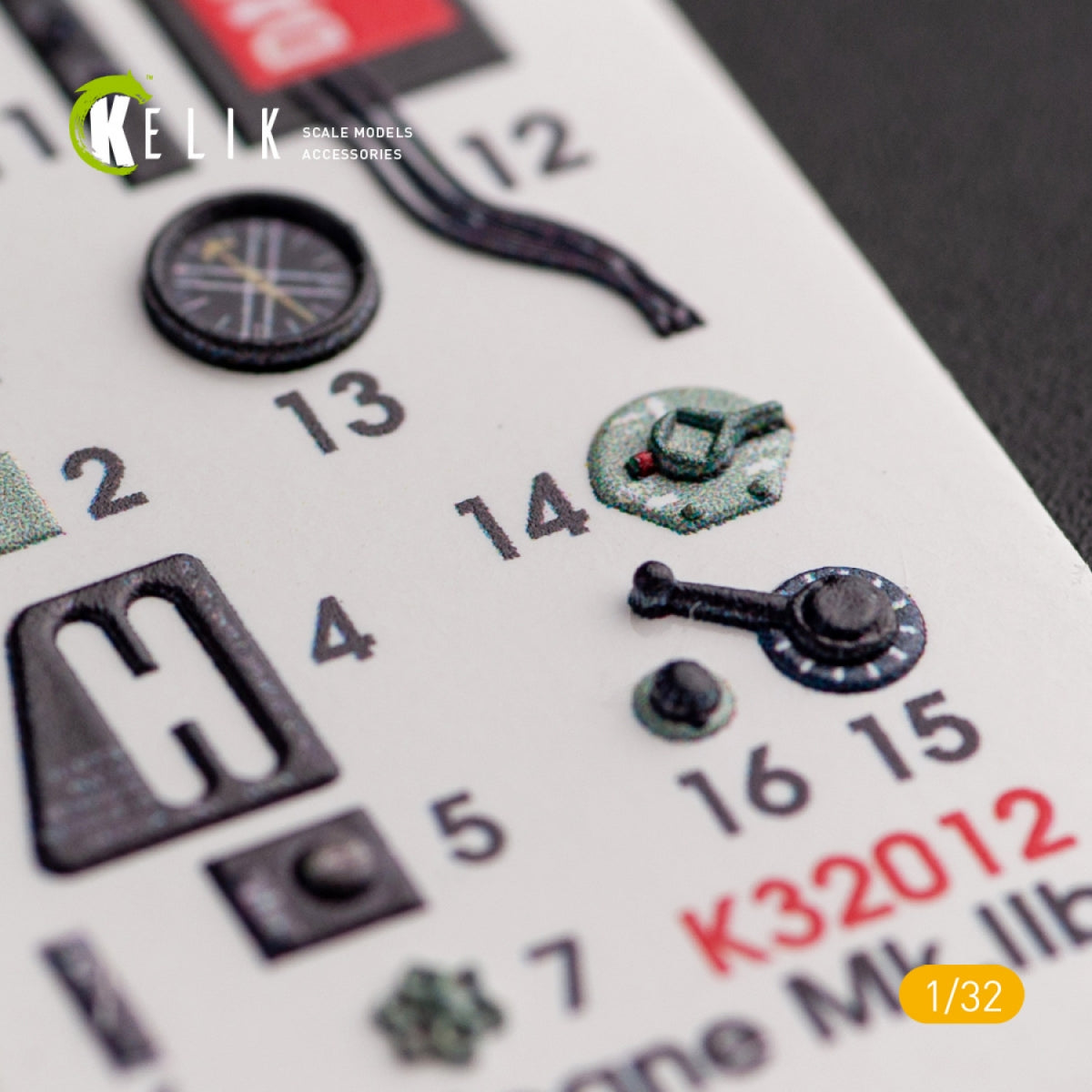 KELIK K32012 HAWKER HURRICANE MK.IIB - INTERIOR 3D DECAL FOR REVELL KIT 1/32 – image 6