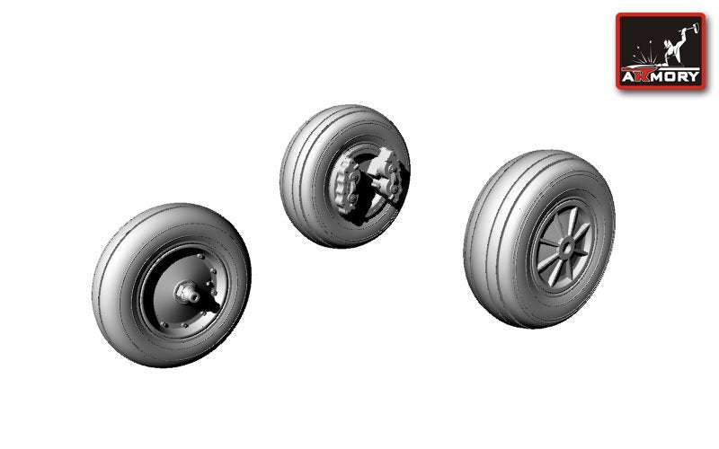 Armory Models AW48301 T-28 Trojan wheels 1/48 – image 2