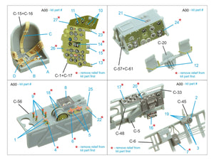 Quinta Studio QD32240 Mitsubishi J2M3 Raiden 3D-Printed &amp;amp; colored Interior on decal paper (Zoukei Mura) 1/32 – obrázek 2