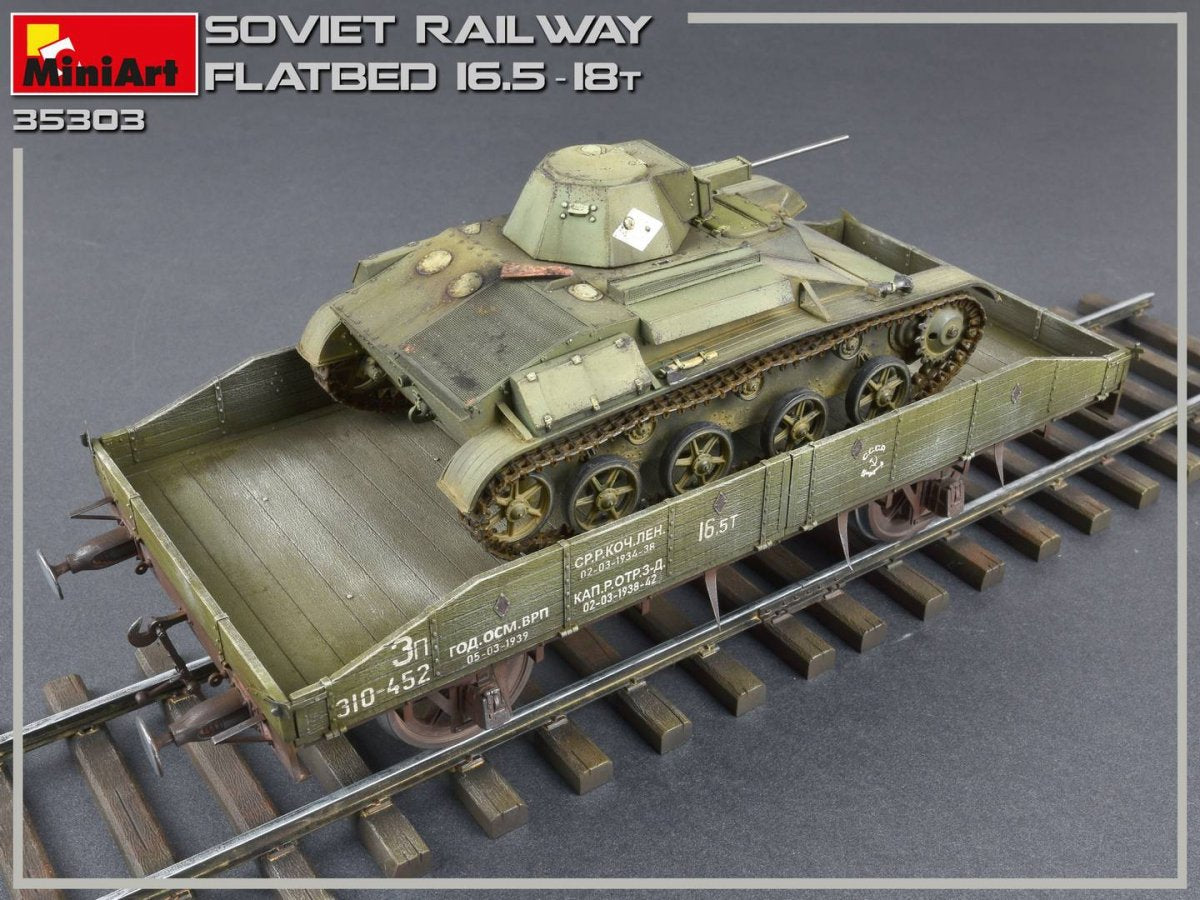 MiniArt 35303 Soviet Railway Flatbed 16.5-18t (1/35) – immagine 12