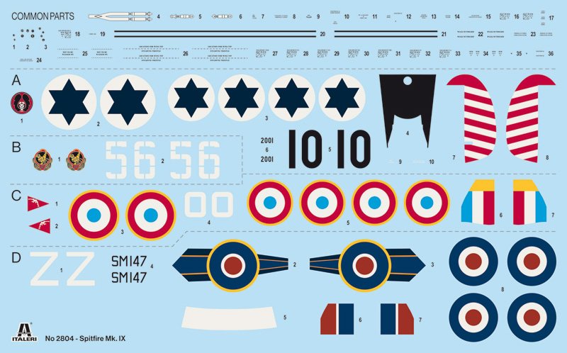 Italeri 2804 Spitfire Mk. IX 1/48 – zdjęcie 3