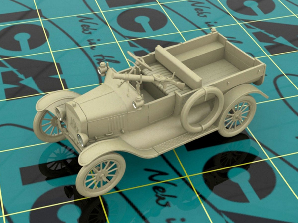 ICM 35607 WWI ANZAC Car Model T 1917 LCP with Vickers MG 1/35 – Bild 2