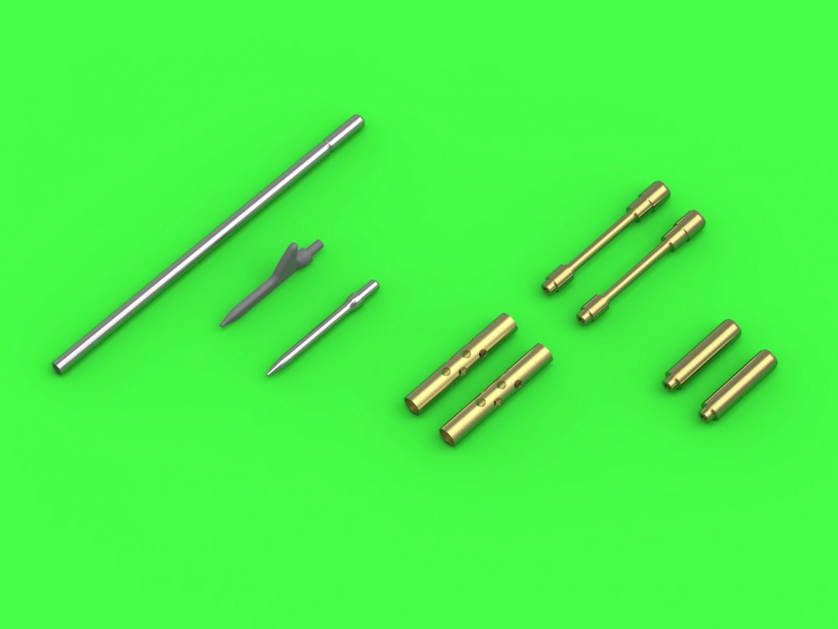 Master AM-32-126 F4F-3 Wildcat LATE - Browning .50 MGs with round radiator holes and two versions of the 1/32 pitot tube – Bild 5
