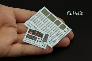 Quinta Studio QD48267 UH-1D 3D-Printed colored Interior on decal paper (KittyHawk) 1/48 – Bild 3