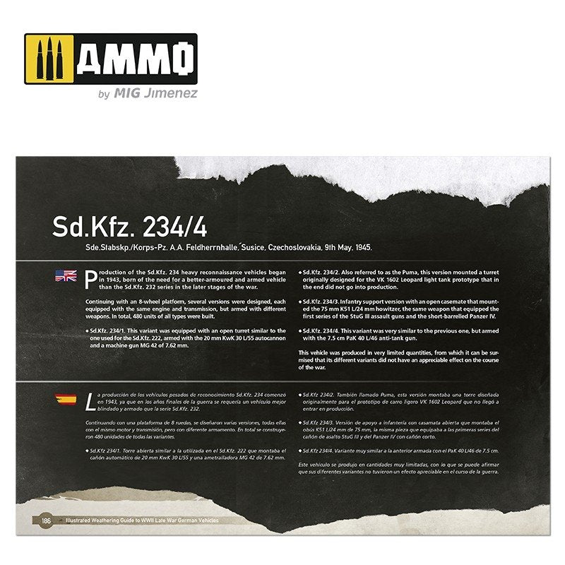 AMMO of Mig Jimenez 6015 ILLUSTRATED GUIDE OF WWII LATE GERMAN VEHICLES (English, Spanish) – Bild 7
