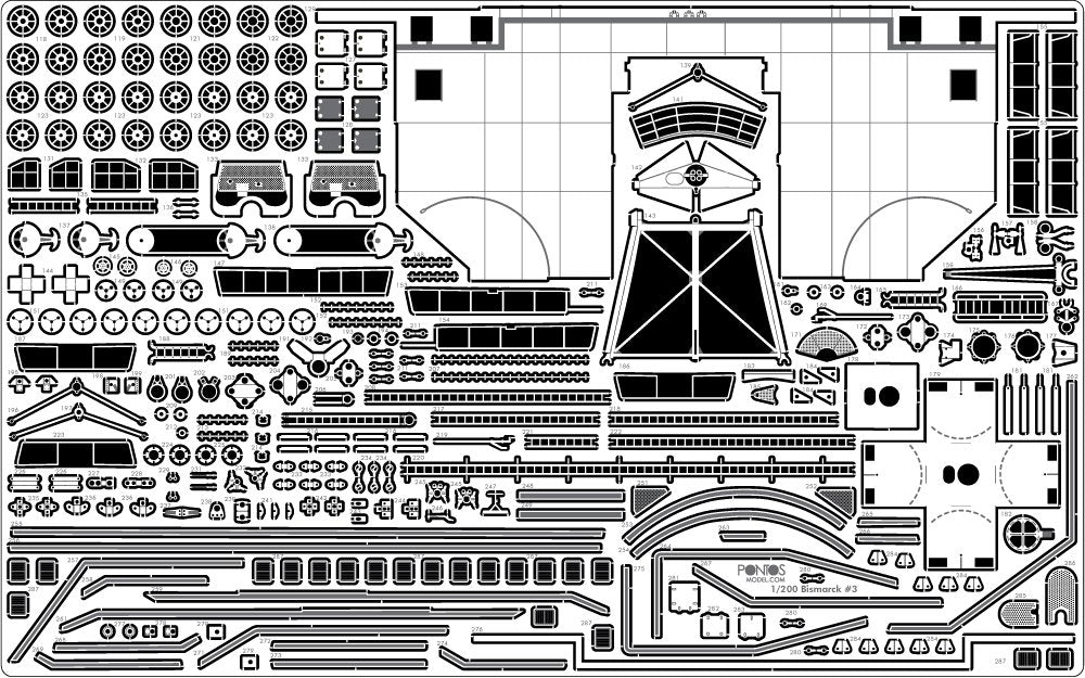 Pontos 23001F2 BISMARCK 1941 Detail Up Set Basic Ver.2 1/200 – Bild 4