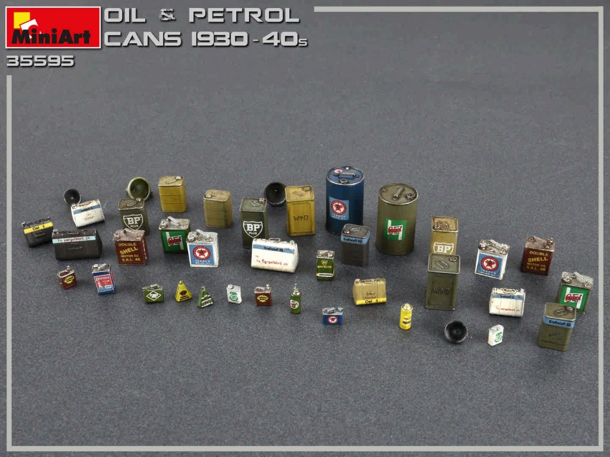MiniArt 35595 OIL &amp;amp; PETROL CANS 1930-40s (1/35) – image 3
