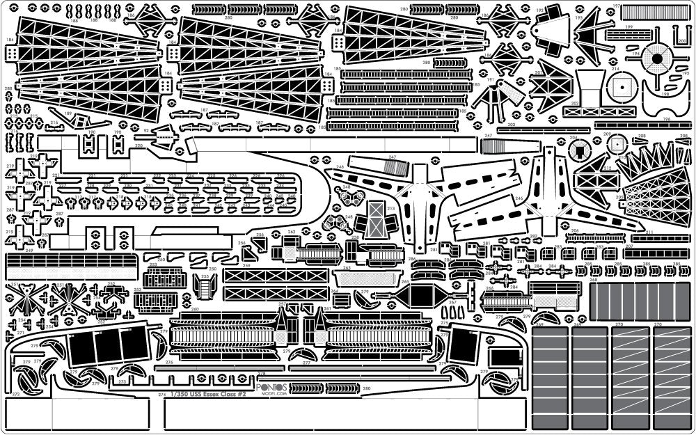 Pontos 35006F1 USS CV-9 Essex 1943 Detail Up Set 1/350 – zdjęcie 13
