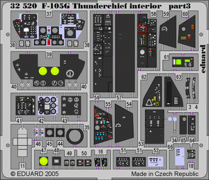 Eduard 32520 F-105G interior 1/32 TRUMPETER – obrázek 3