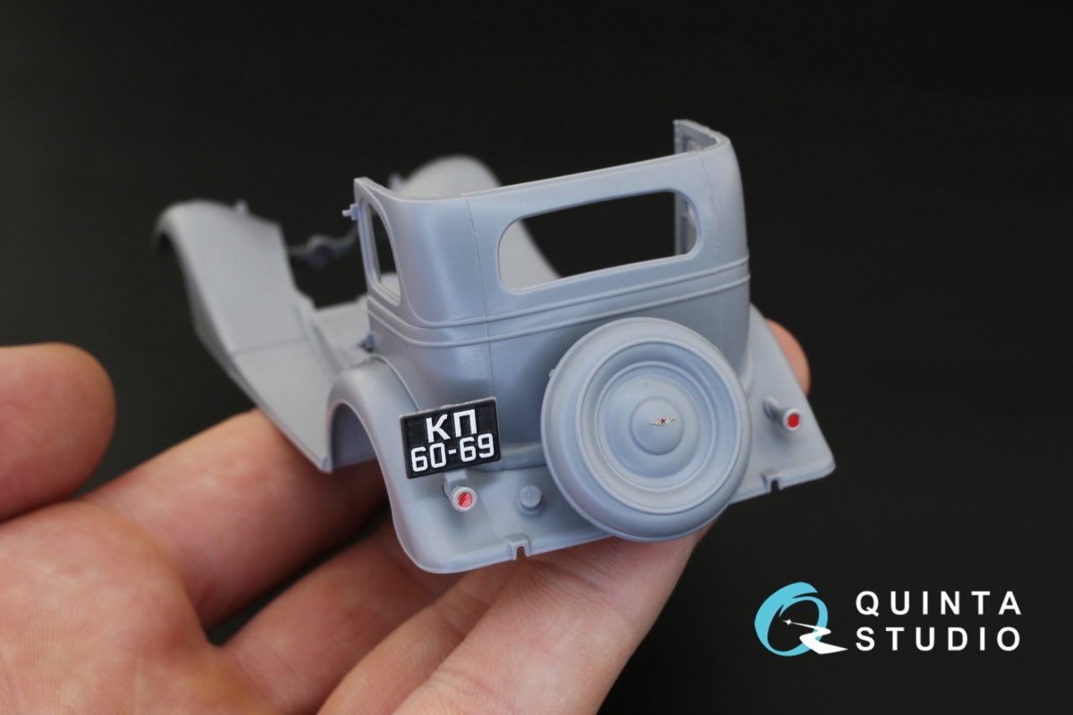 Quinta Studio QD35006 GAZ-M1 3D-Printed &amp;amp; colored Interior on decal paper (for Zvezda kits) 1/35 – obrázek 5