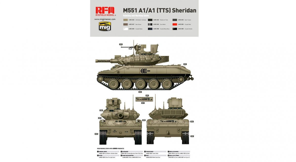 Rye Field Model 5020 M551A1/ A1TTS SHERIDAN 1/35 – Bild 3