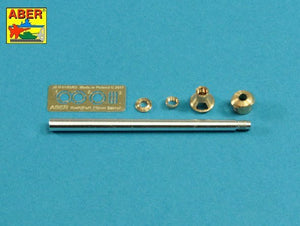 Aber 35L-237 75mm KwK40L/48 barrel with middle model muzzle brake for Germ.Pz.Kpfw.VI, Ausf.H 1/35