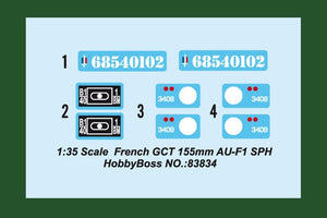 Hobby Boss 83834 French GCT 155mm AU-F1 SPH 1/35 – obrázek 4