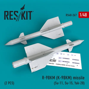 Missile RESKIT RS48-0267 R-98 KM (K-98KM) (2 pièces) 1/48