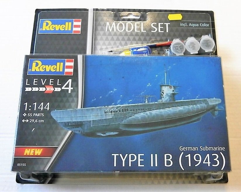 Revell 65155 German Submarine Type II B (1943) Model Set 1/144