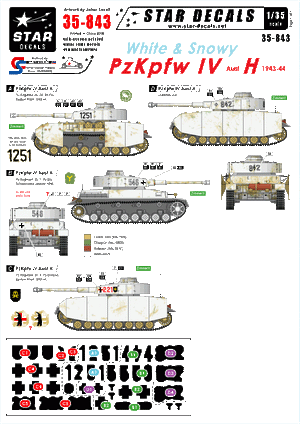 Star Decals 35-843 Blanc et neige PzKpfw IV 1/35
