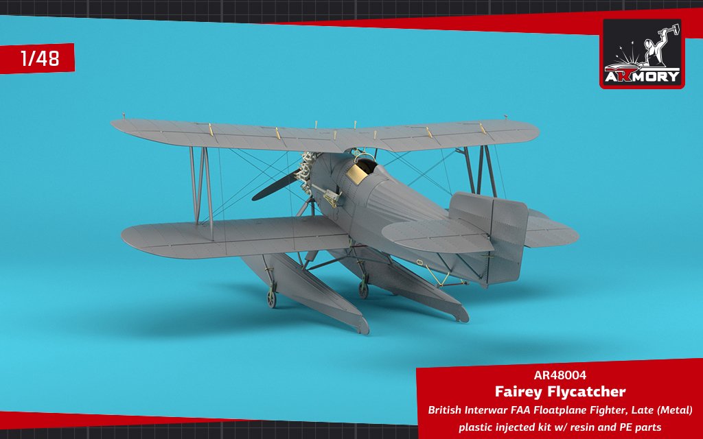 Armory Models 48004 Fairey Flycatcher British Interwar FAA Floatplane Fighter, Late (Metal) 1/48 – immagine 20