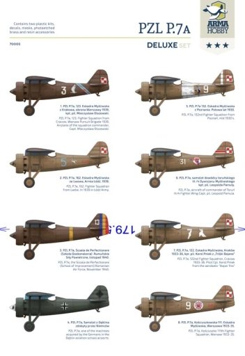 Arma Hobby 70005 PZL P.7a - Deluxe Set 1/72 – image 4