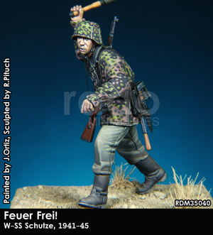 RADO Miniatures RDM35040 Feuer Frei W-SS Schutze w/Kar98k 1941-45 1/35 – obrázek 2