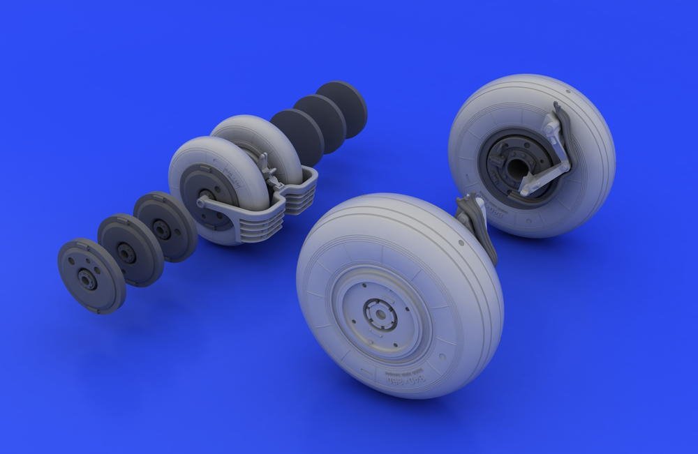 Eduard 648037 MiG-29 wheels 1/48 (Eduard, Academy) – obrázek 6