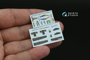 Quinta Studio QD72101 F-104S 3D-Printed &amp;amp; colored Interior on decal paper (Hasegawa) 1/72 – image 2