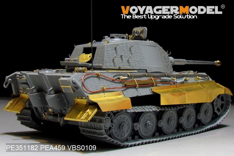 Maquette Voyager PE351182 Char King Tiger allemand de la Seconde Guerre mondiale (tourelle Hensehel) (pour kit DRAGON/ZVEZDA) 1/35 – image 2