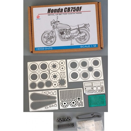 Kit de détails Hobby Design HD02-0470 Honda CB750F pour Tamiya 1/12