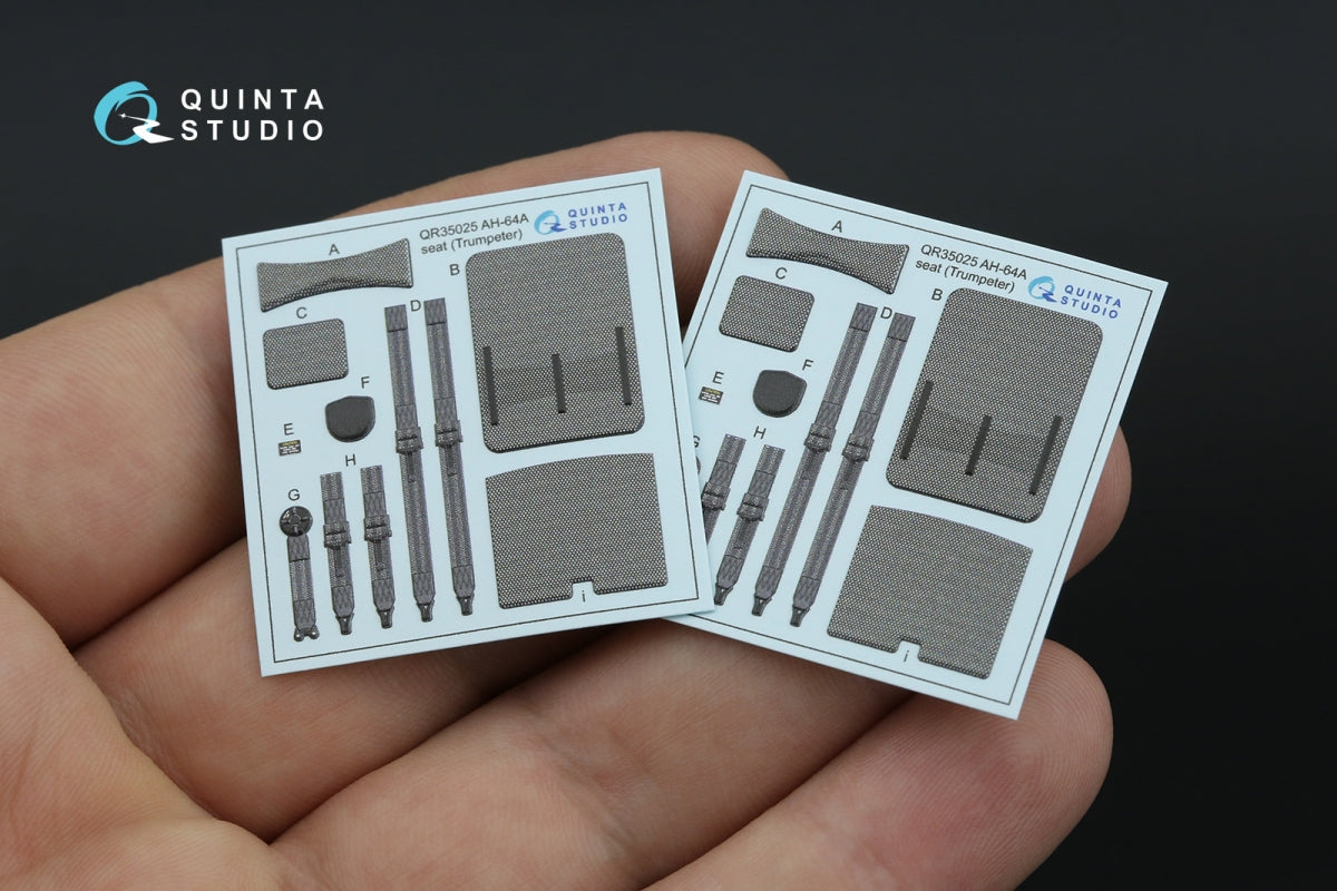 Quinta Studio QD35132 AH-64A 3D-Printed colored Interior on decal paper (Trumpeter) 1/35 – image 4