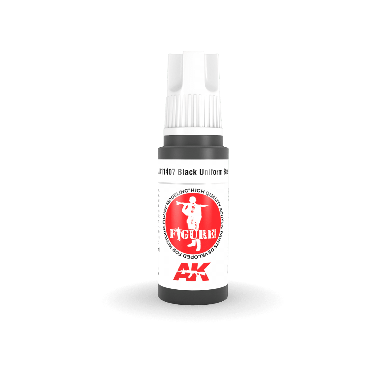 AK Interactive AK11407 Black Uniform Base 17ml – obrázek 2