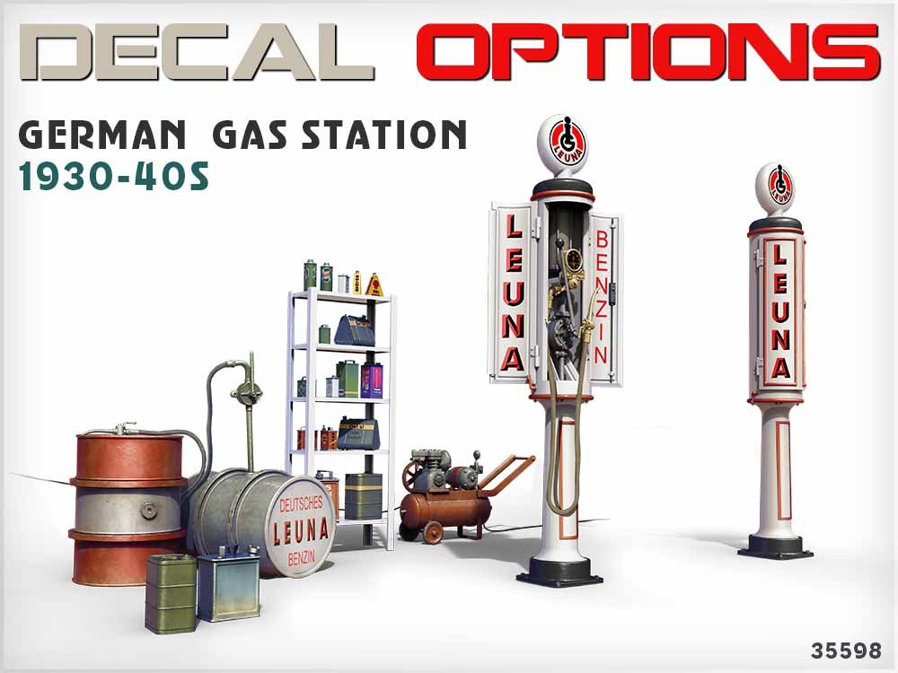 MiniArt 35598 GERMAN GAS STATION 1930-40s 1/35 – immagine 4