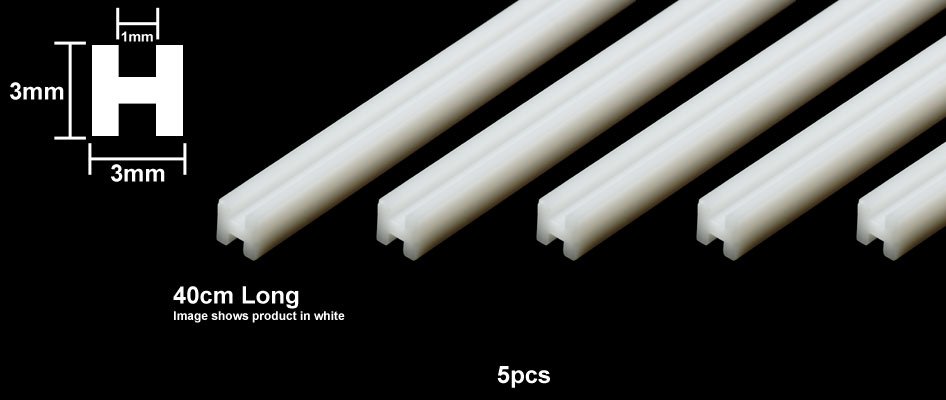 Tamiya 70206 Plastic Profile H 3mm Transparent