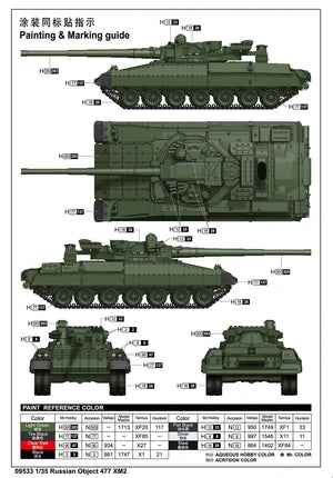 Trumpeter 09533 Russian Object 477 XM2 1/35 – obrázek 3
