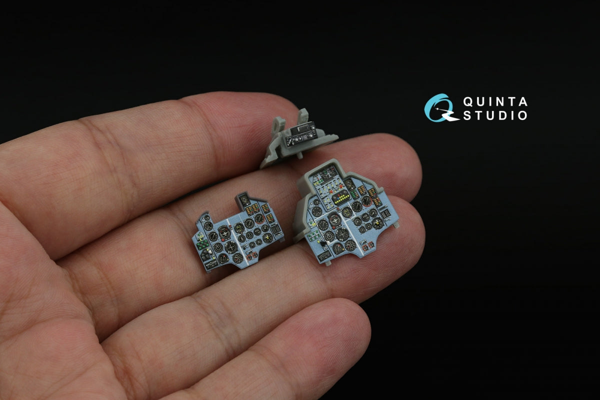 Quinta Studio QDS+48409 Su-17UM3 3D-Printed &amp; coloured Interior on decal paper (Hobby Boss) (Small version) (with 3D-printed resin parts) 1/48