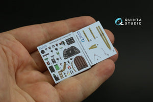 Quinta Studio QD48136 Spitfire Mk.V 3D-Printed &amp;amp; colored Interior on decal paper (Tamiya) 1/48 – immagine 2