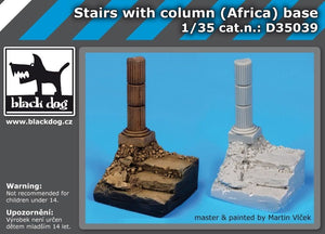 Escalier Black Dog D35039 avec base de colonne 1/35