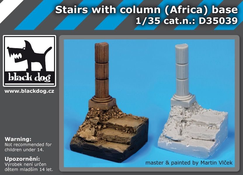 Escalier Black Dog D35039 avec base de colonne 1/35