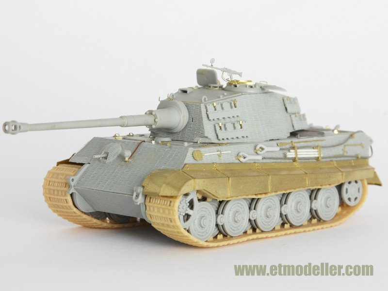 Maquette ET E72-004 Char d'assaut allemand KING TIGER (tourelle Henschel) pour DRAGON 7240 au 1/72