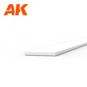 AK Interactive AK6504 STRIPS 0.30 X 3.00 X 350MM – STYRENE STRIP – (10 UNITS) – image 2
