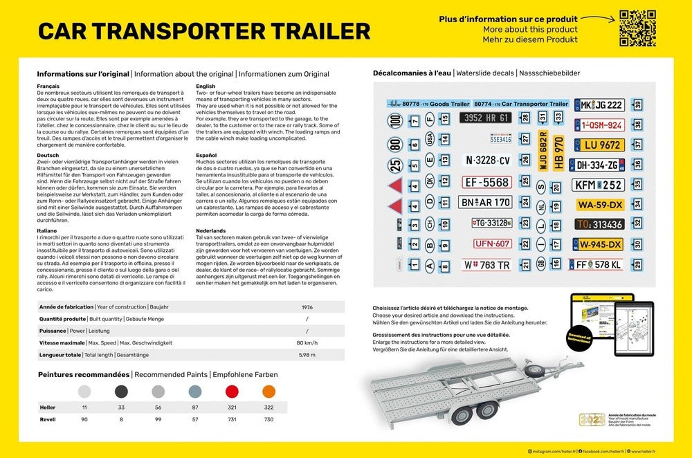 Heller 56774 Car Transport Trailer - Starter Kit 1/24 – image 5