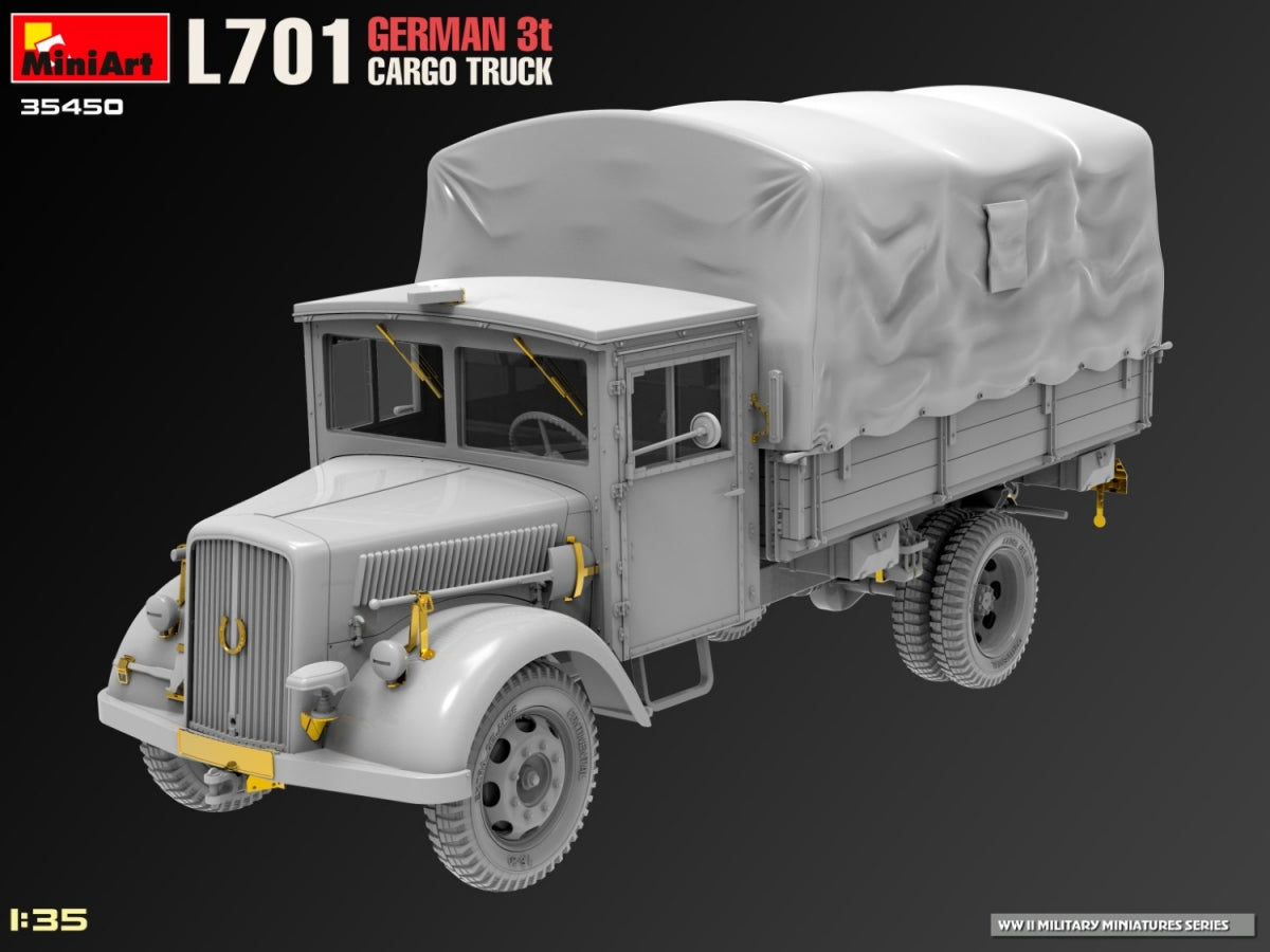 Miniart 35450 L701 GERMAN 3T CARGO TRUCK 1/35 – Bild 4