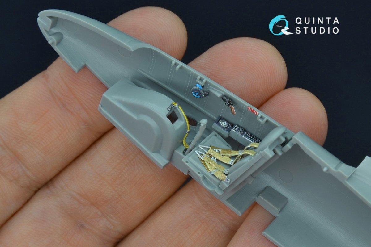 Quinta Studio QD48162 He 162 3D-Printed &amp;amp; colored Interior on decal paper (Dragon) 1/48 – obrázek 6