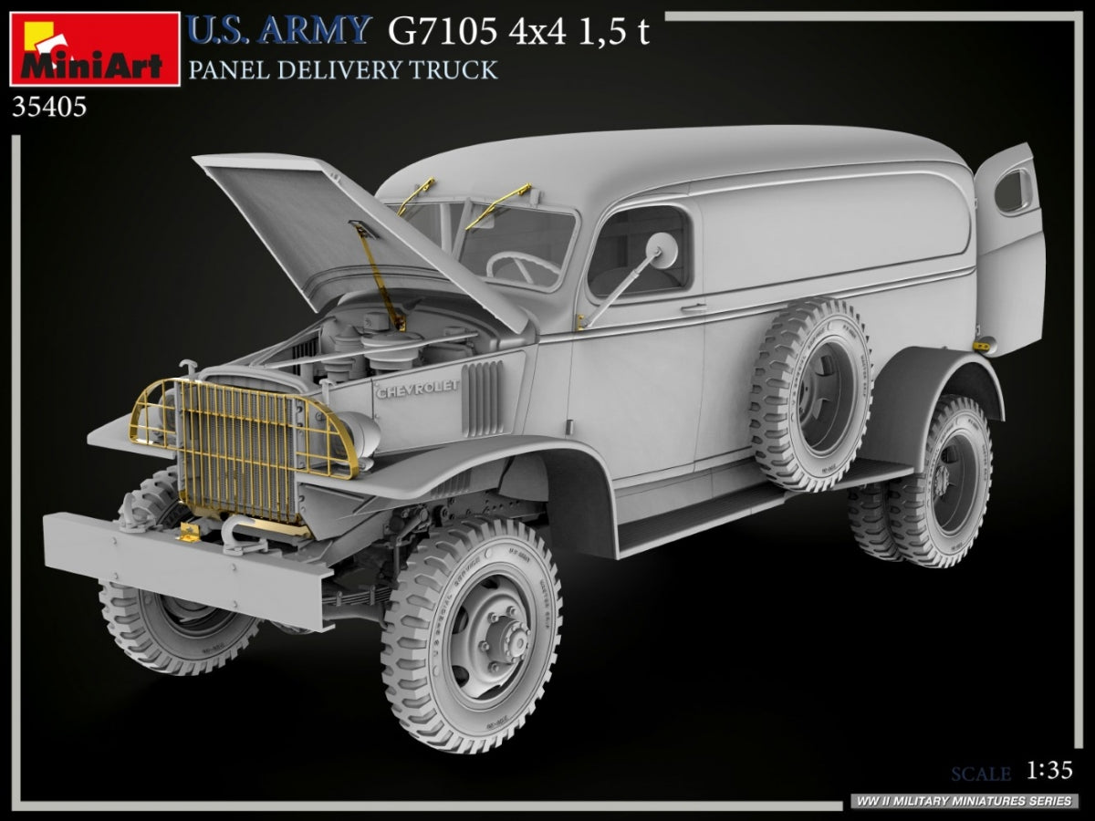 MiniArt 35405 US ARMY G7105 4х4 1.5 t PANEL DELIVERY TRUCK 1/35 – image 18