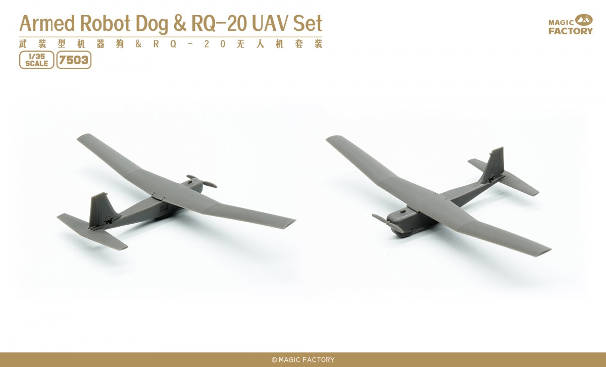 Magic Factory 7503 Armed Robot Dog RQ-20 UAV Set 1/48 – image 2