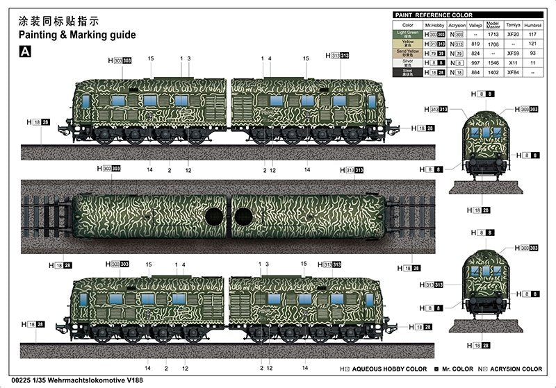 Trumpeter 00225 Wehrmachtslokomotive V188 1/35 – image 5