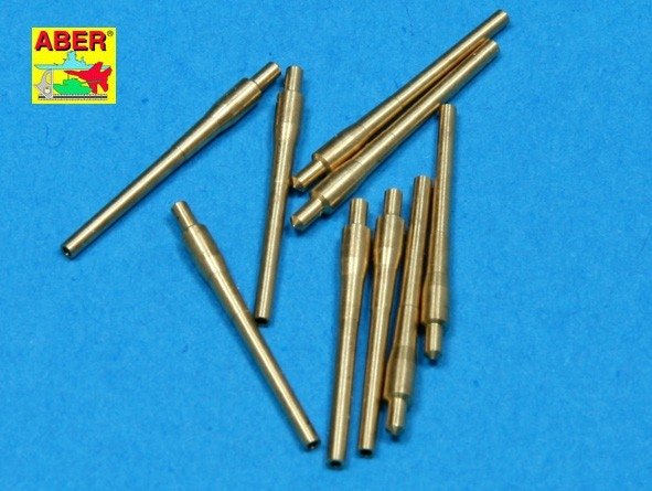 Aber 1/700L-12 Ensemble de 9 canons courts de 406 mm pour navires : North Carolina, Washington 1/700